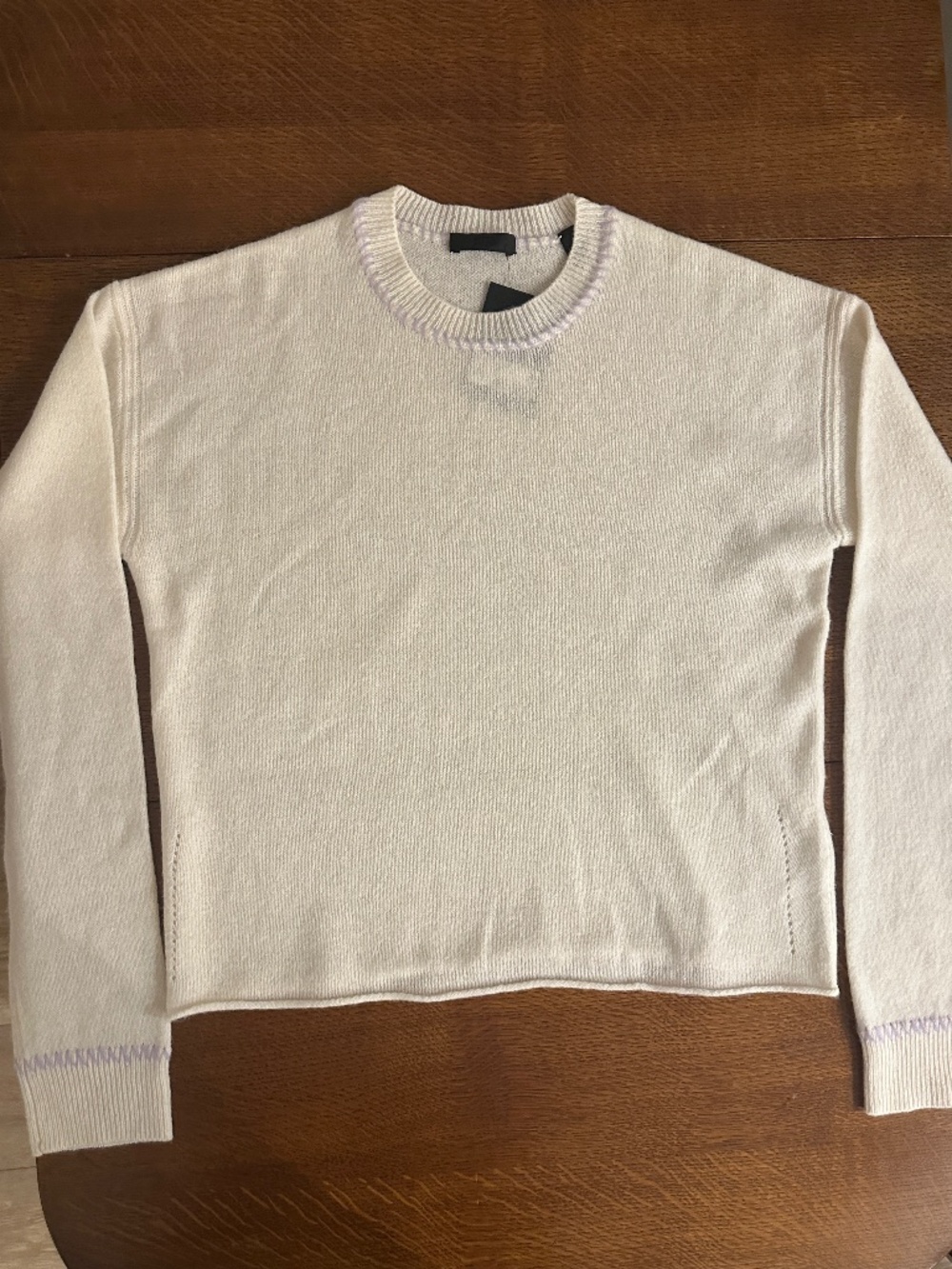 ATM Anthony Thomas Melilllo  Irish Cream Cashmere Sweater NWT Size XS